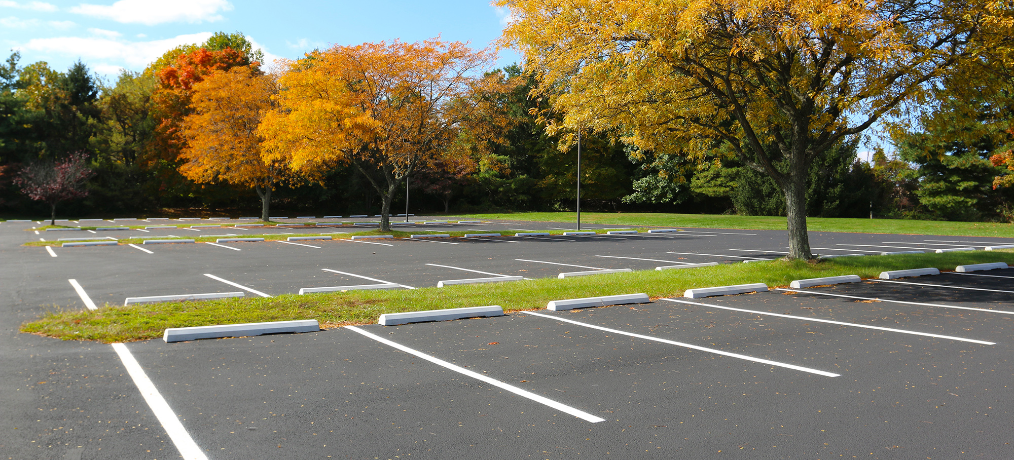 line painting in parking lot